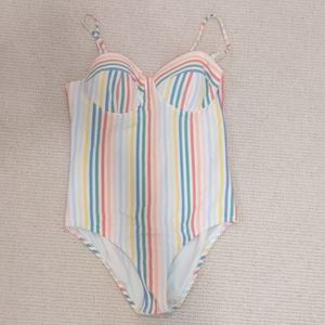 JCrew Rainbow bathing suit